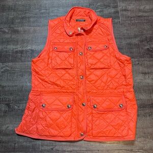 Lauren Ralph Lauren Quilted Vest in Bright Orange